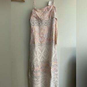 Free people lace knit dress